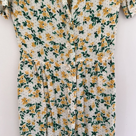 Urban Outfitters Buttom-down floral Midi Dress - Picture 3 of 6